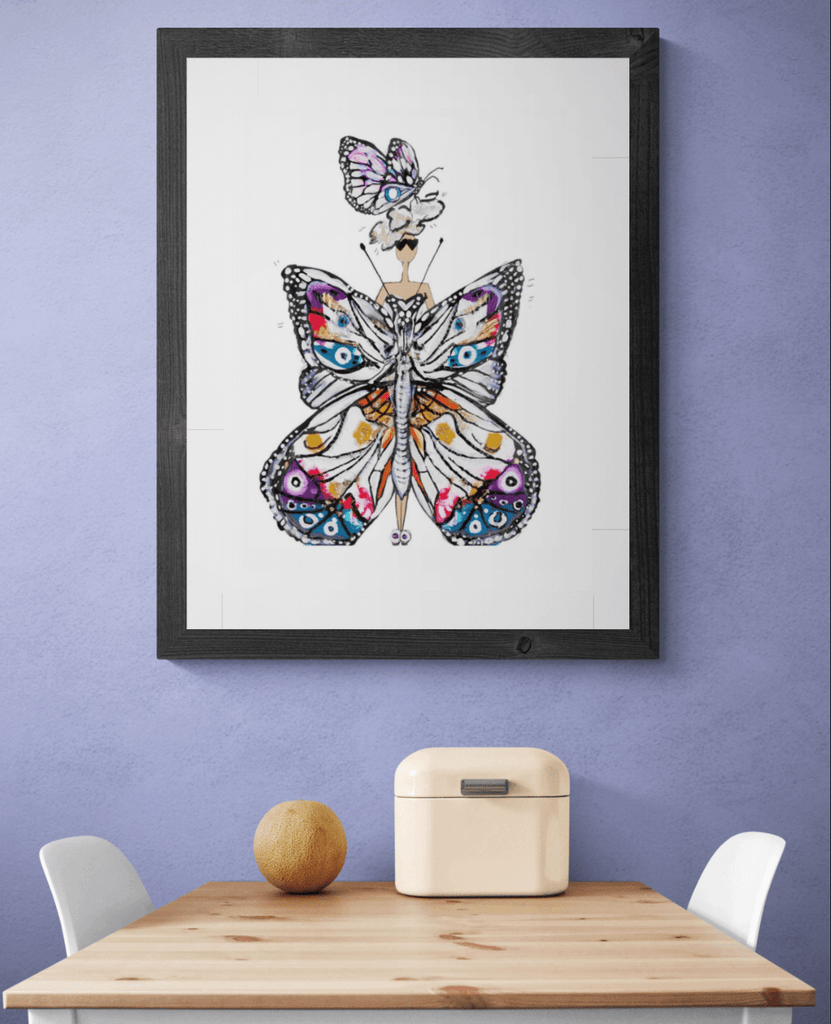 BE MY BUTTERFLY PRINT - Charlotte Posner