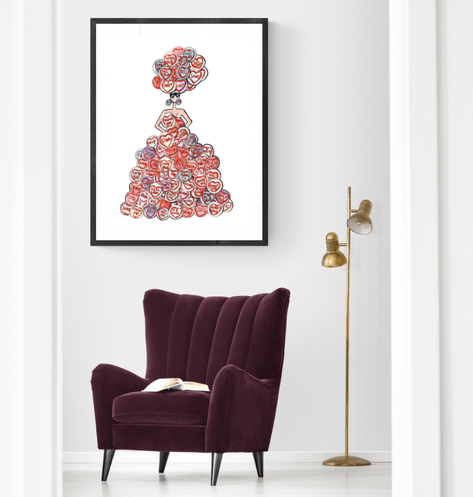 CANDY LOVE PRINT - Charlotte Posner