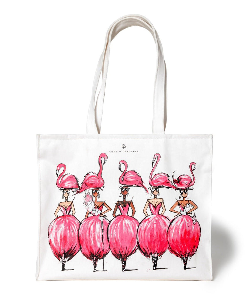 FLAMINGO LARGE TOTE BAG - Charlotte Posner