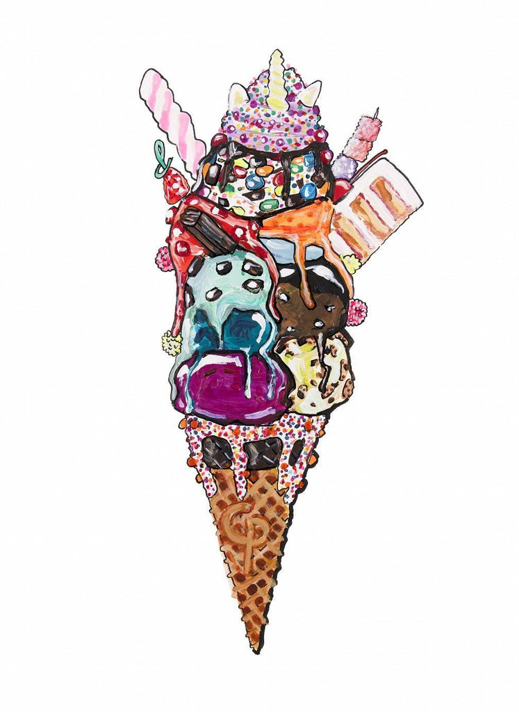 ICE CREAM SUNDAE PRINT - Charlotte Posner