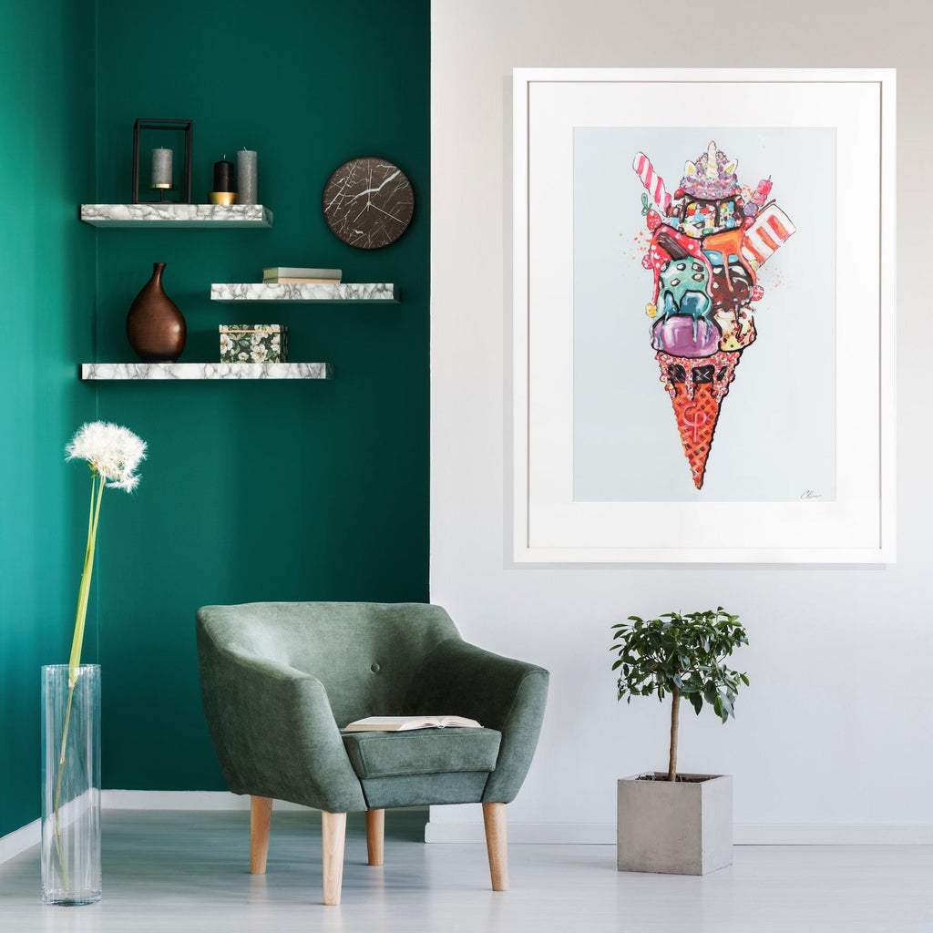 ICE CREAM SUNDAE PRINT - Charlotte Posner