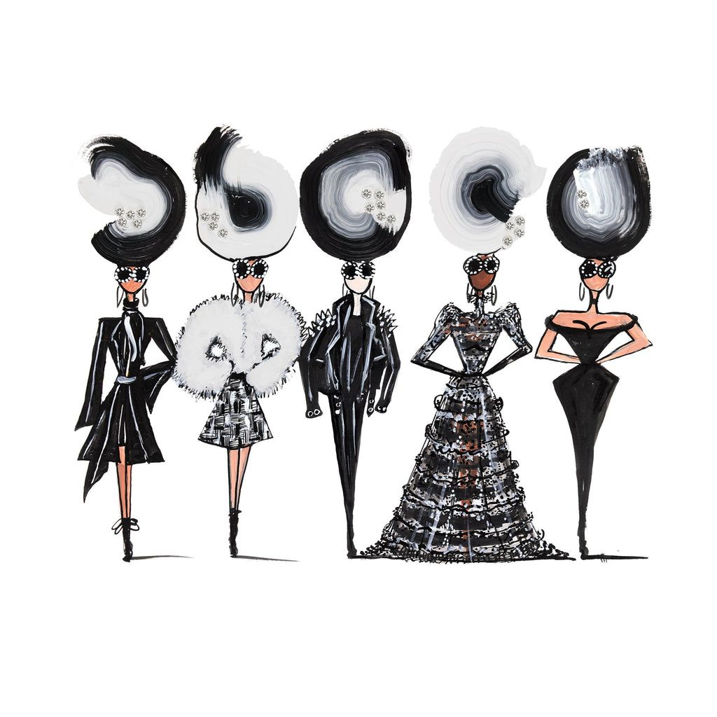 MADAME NOIR POP DOLLS PRINT - Charlotte Posner