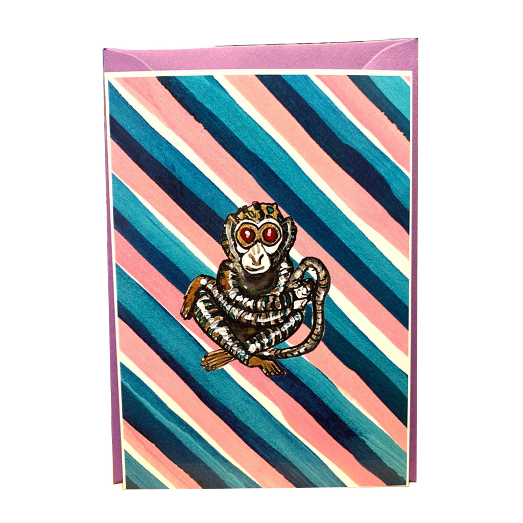 QUIRKY MONKEY NOTECARD - Charlotte Posner