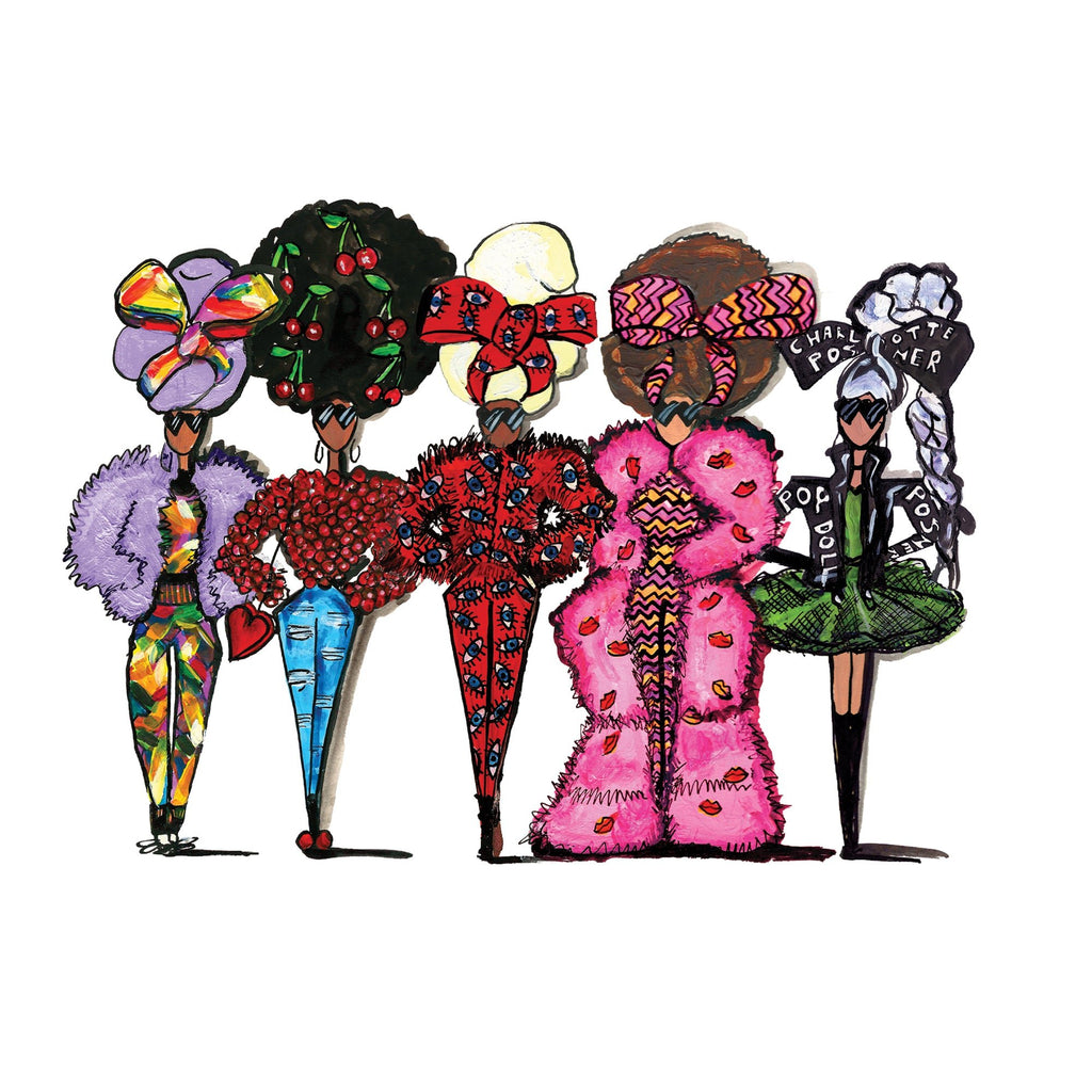 SCANDALOUS POP DOLLS PRINT - Charlotte Posner